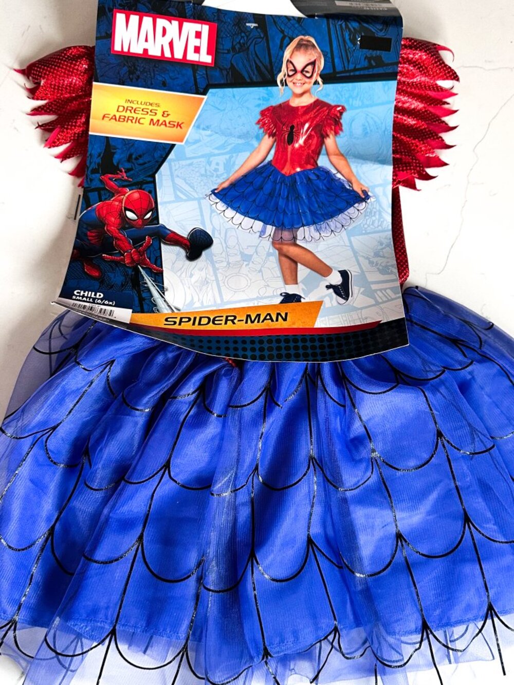 NEW Girl Child Spider-Man Dress Halloween Costume Spiderman Size 6/6X - Picture 2 of 6